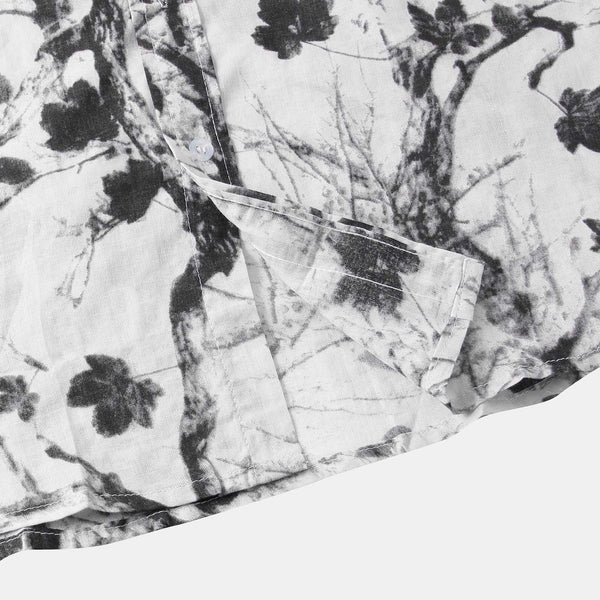 Camisa Manga Curta Estampada Campannari Floral