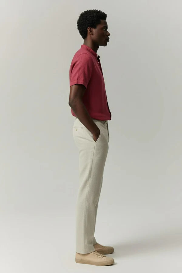 Camisa Masculina Lisa Gola Padre Campannari Essentials