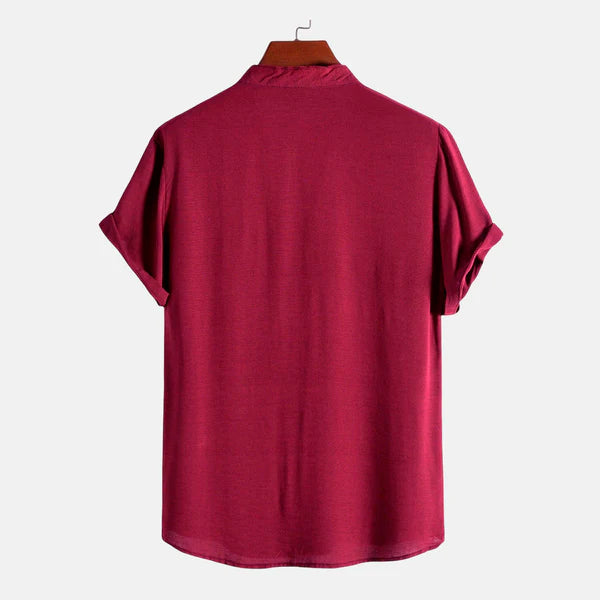 Camisa Masculina Lisa Gola Padre Campannari Essentials