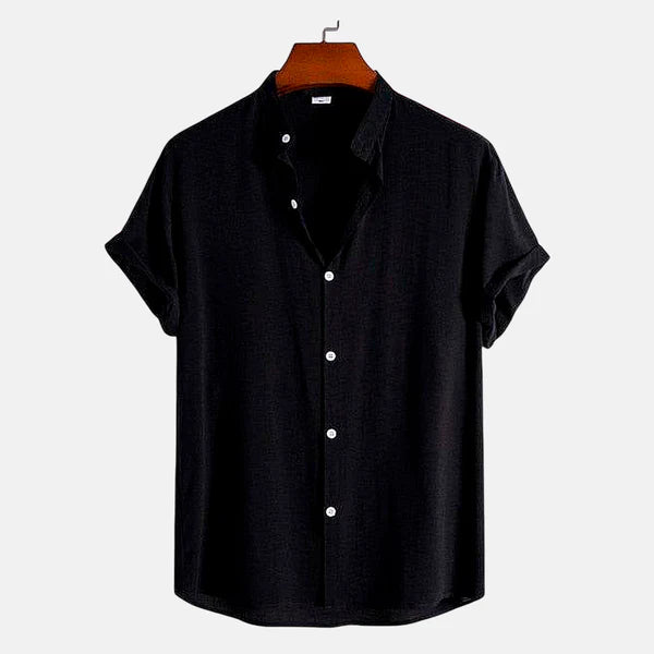 Camisa Masculina Lisa Gola Padre Campannari Essentials