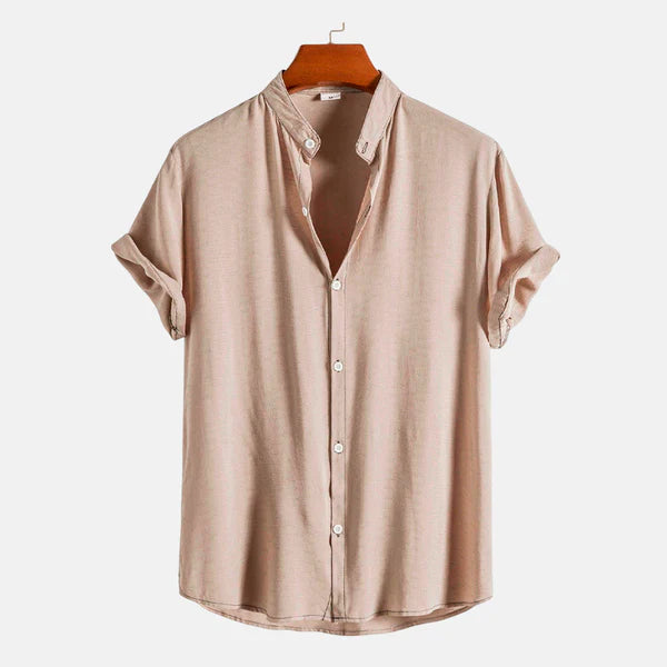 Camisa Masculina Lisa Gola Padre Campannari Essentials