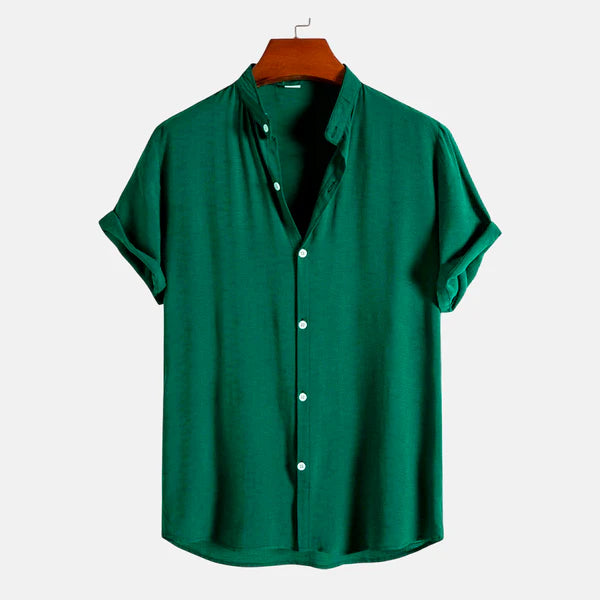 Camisa Masculina Lisa Gola Padre Campannari Essentials