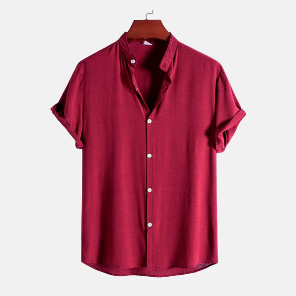Camisa Masculina Lisa Gola Padre Campannari Essentials