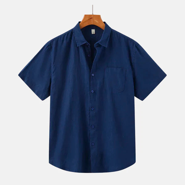 Camisa Masculina Campannari de Linho Veneza