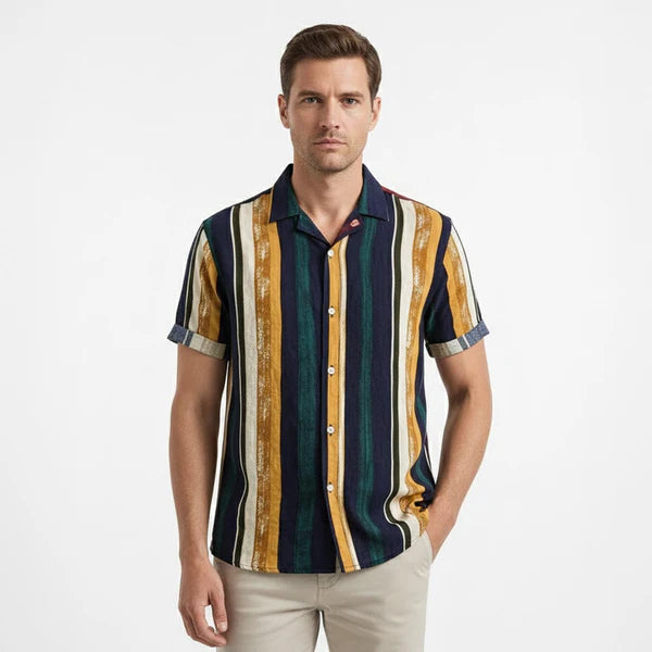 Camisa Manga Curta Campannari Vintage