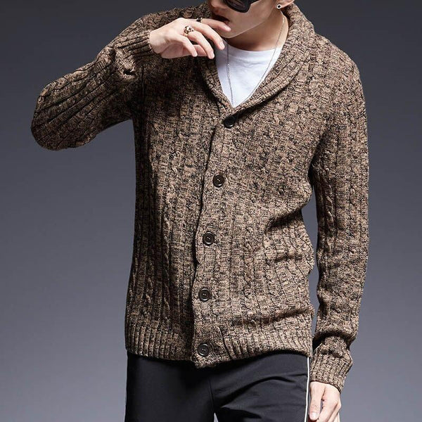 Cardigan Masculino em Algodão Pima Campannari