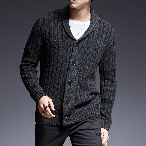 Cardigan Masculino em Algodão Pima Campannari