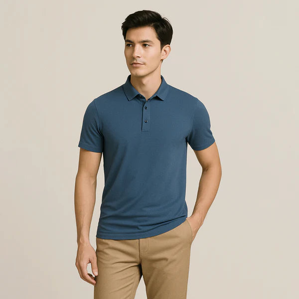 Conjunto 2 Camisas Polos em Seda Gelo Campannari