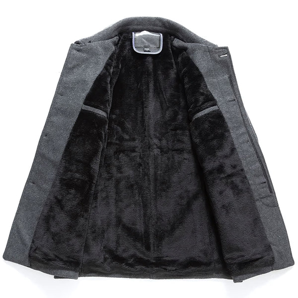 Sobretudo Masculino Curto De Lã Campannari Denmark