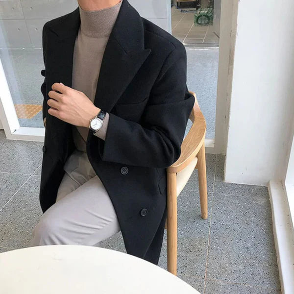 Sobretudo Masculino em Lã Campannari Sivan