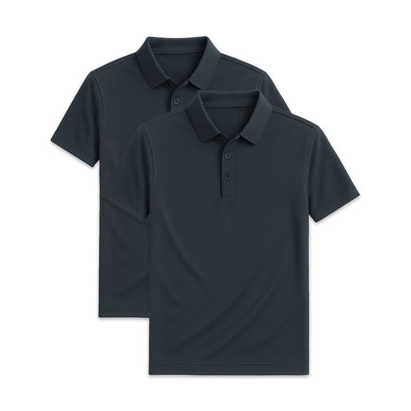 Conjunto 2 Camisas Polos em Seda Gelo Campannari